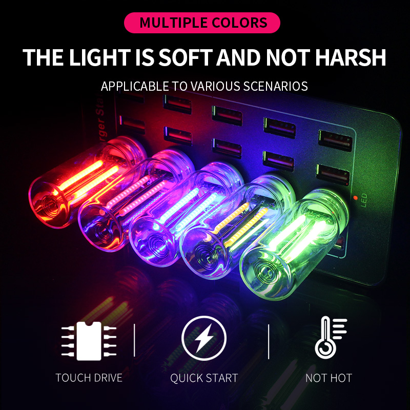 Glass Protector Auto - Touch Dimmen USB LED Gloeidraad Glazen