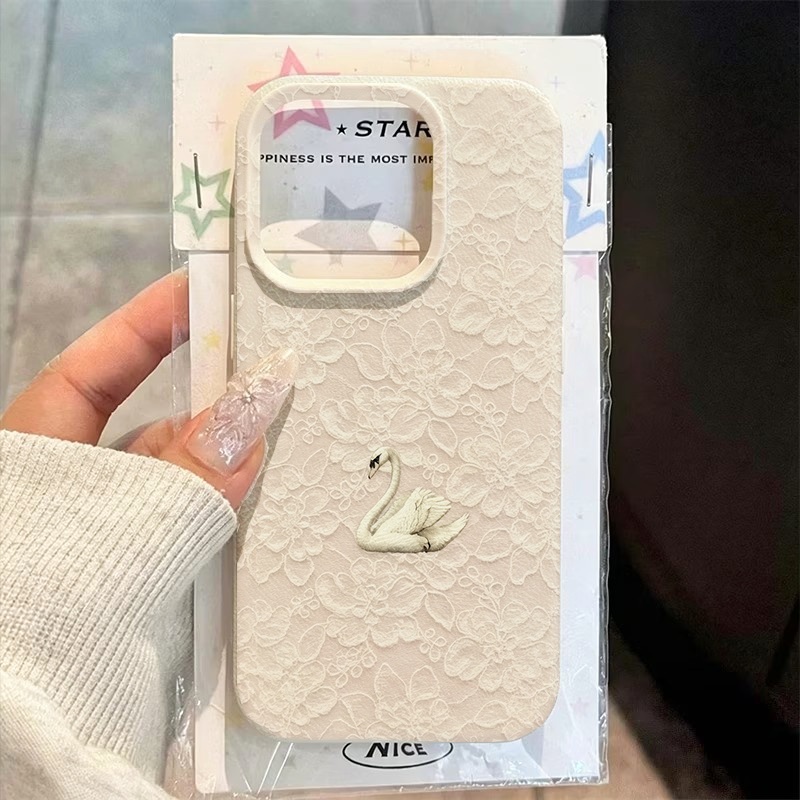 Telefoonhoesje met kant-zwaanp - Apple Iphone 15 Pro Max recensie en prijs