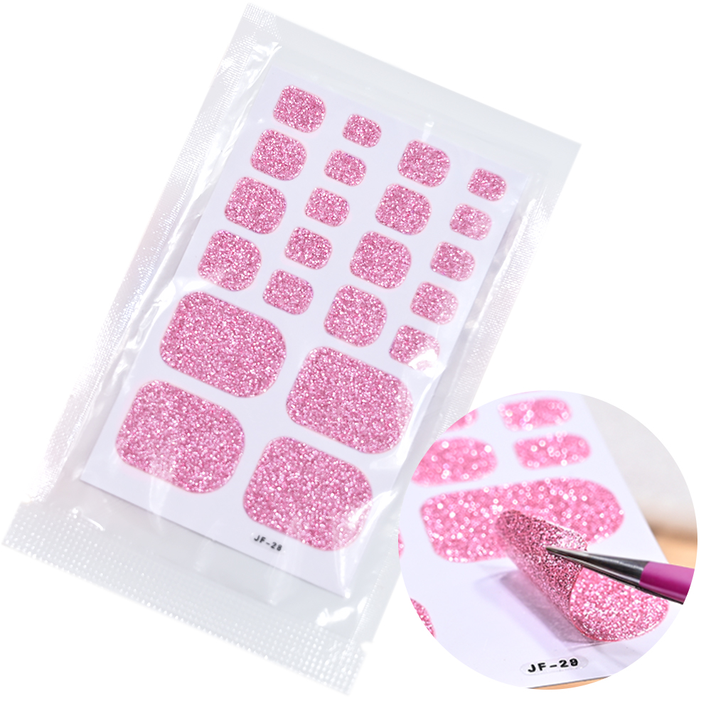 22Tips Roze Glitter Teen Nagel - Full Cover Adhesive recensie en prijs